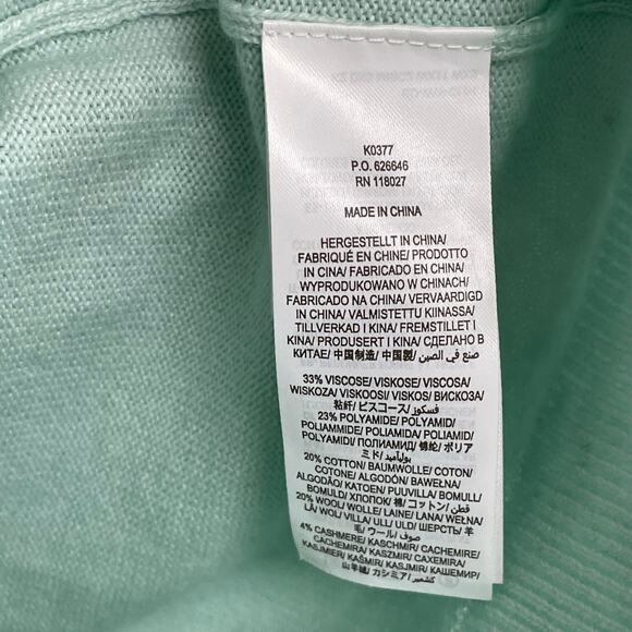 NWT Boden Marlborough Henley Sweater Mint Rainbow Stripe Wool Cashmere Womens 2 - Picture 7 of 7